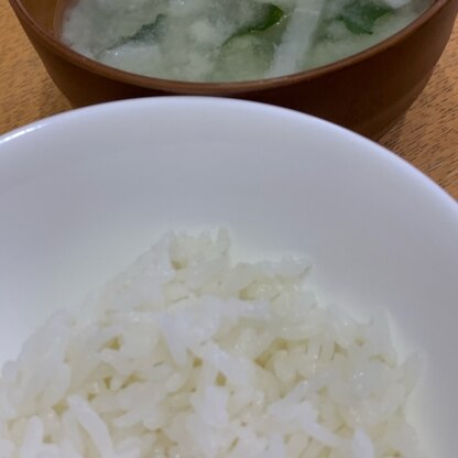 味噌汁と一緒に食べました(*^^*)おいしかったです！